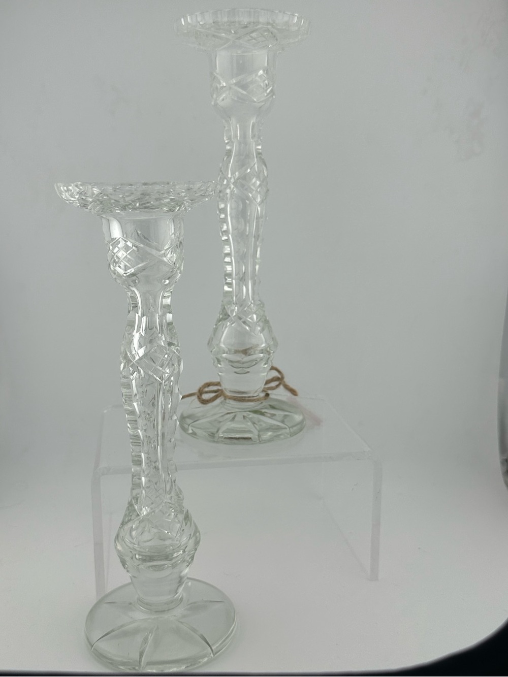 Crystal Candlestick Holder - Elegant Home Accent